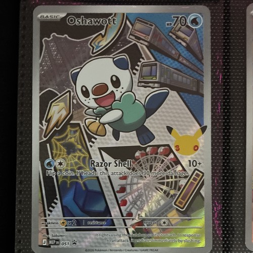 Pokemon Oshawott Mega Evolution Promo #051 Promo Full Art Holo Near Mint