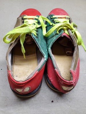 Vintage Bowling Shoes Size 7 Well Used Wib Rental Sold As Is Hand Cleaned 