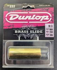 NEW - Dunlop No. 222 Medium Wall Solid Brass Guitar Slide