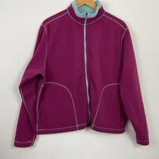 L.L. Bean Reversible Fleece Jacket Womens Size Large