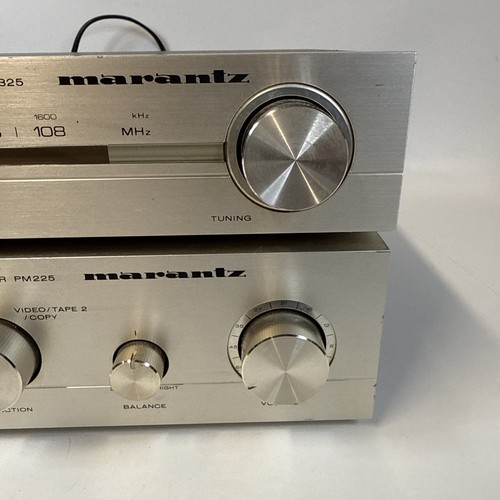 Marantz Amplificatore Stereo Vintage PM225 + SINTONIZZATORE Stereo AM/FM ST325 Argento Testato - Foto 6 di 16