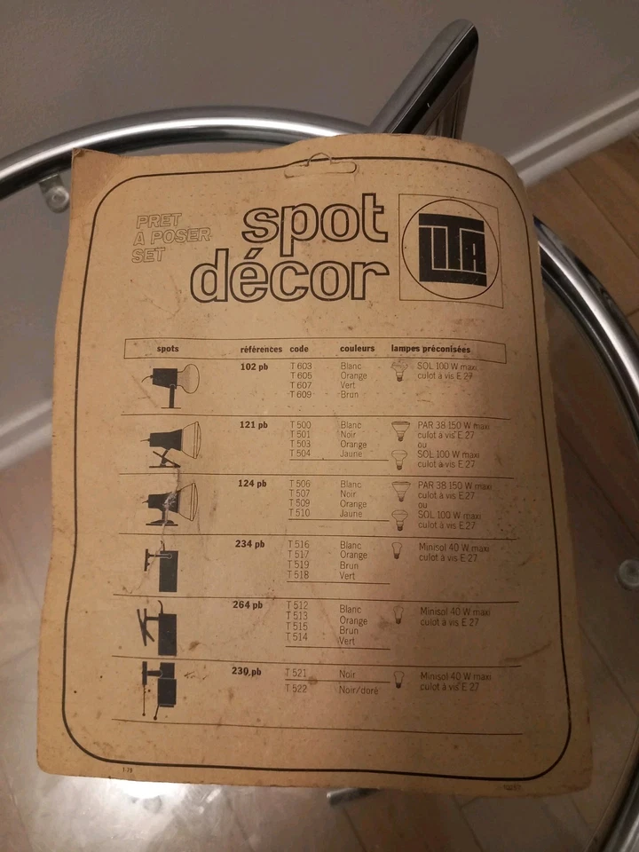 Spot LITA space Age Orange 1970 Boîte D'origine - Photo 4/4