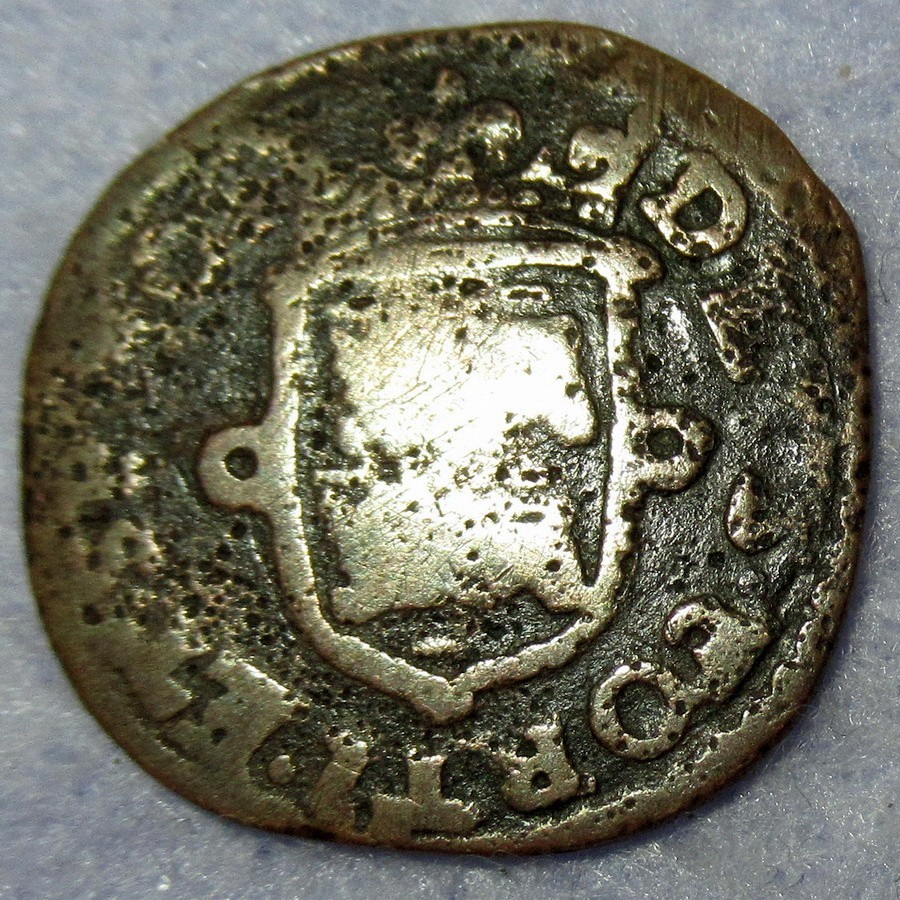 Early date 1663 New York Penny Colonial Copper Cent West Frisia Mint ...
