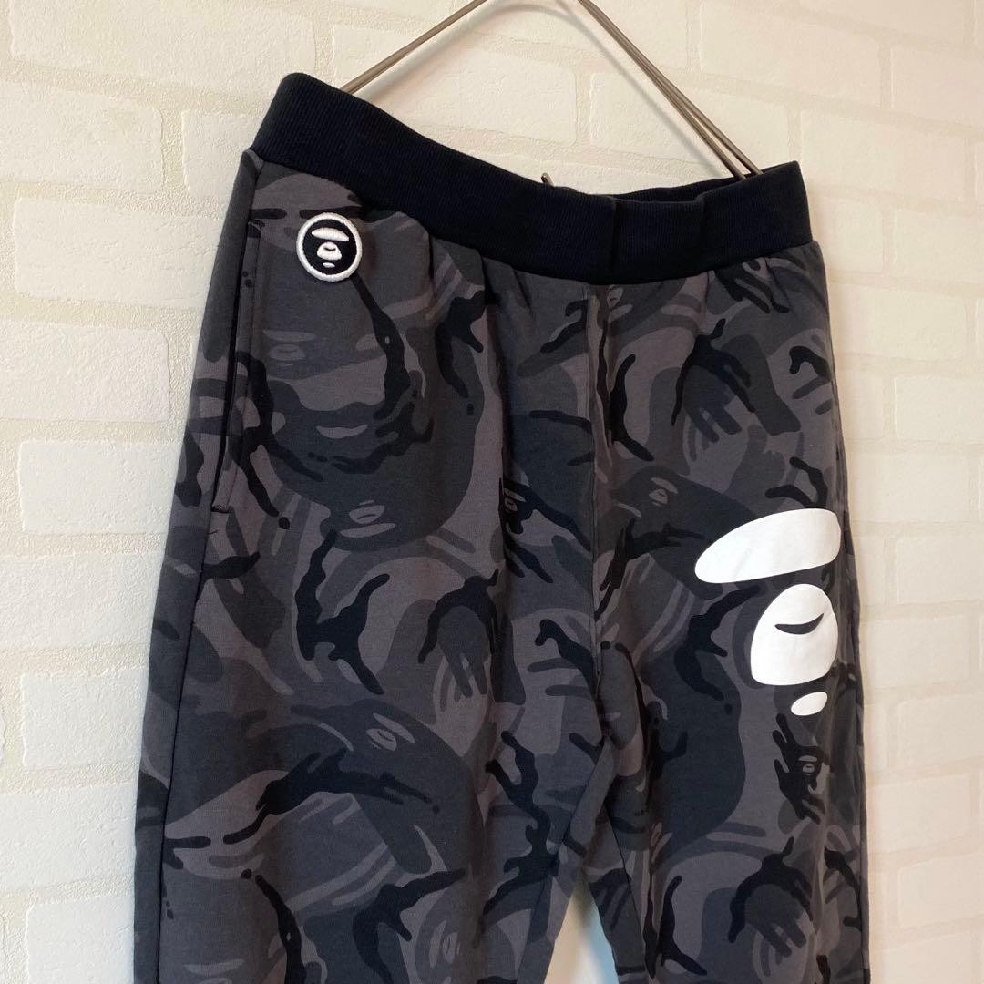 Unused Aape A Bathing Ape Camouflage Cropped Sweatpants black XS BA0226248 thumbnail 3