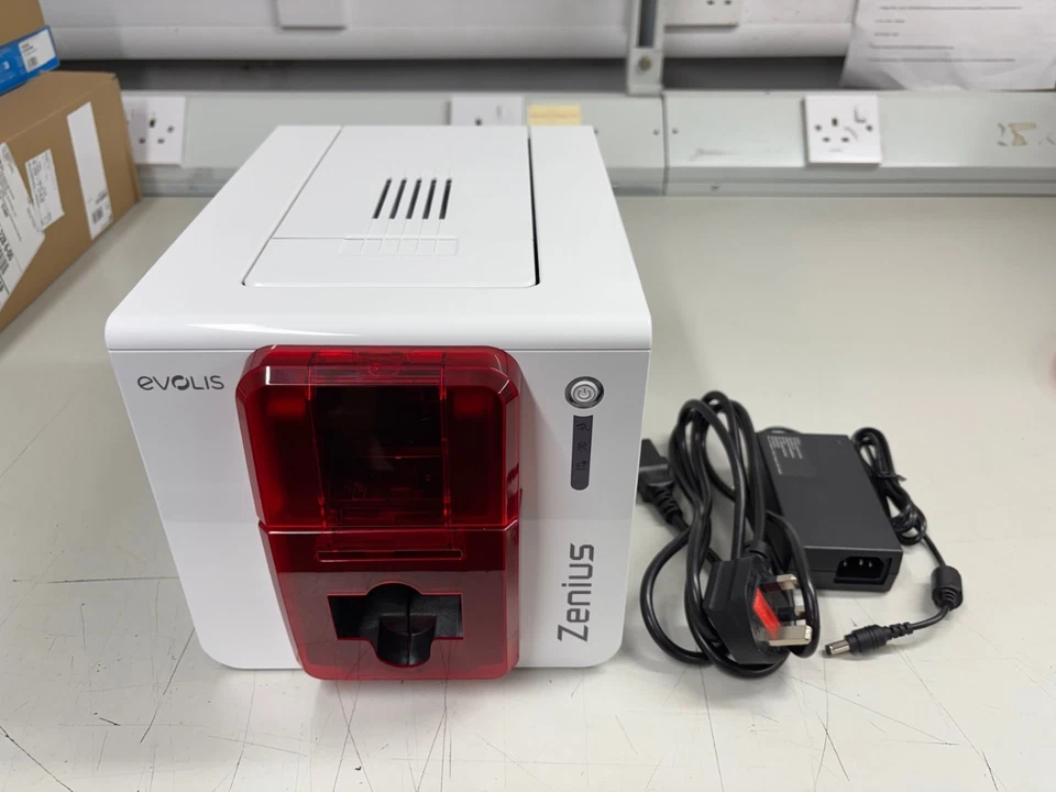 Evolis Classic Red Card Printer ZN1U0000RS - No Ribbon or Cards - Image 2 of 2