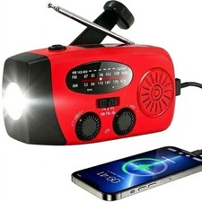 2000mAh Emergency Crank Radio, NOAA Weather Radio Portable AM/FM