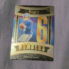 2025 Panini Select Rookie Insert Jaxson Dart Giants Numbers #16 Football