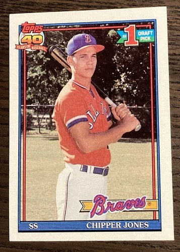 1991 Topps Chipper Jones #333 Rookie Card! Atlanta Braves!