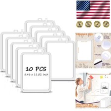 10 Pcs Mini Dry Erase Whiteboards 8.5'' x 11'' - Double-Sided Magnetic Boards