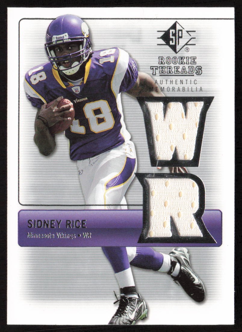 Sidney Rice 2007 SP Rookie Threads Rookie Threads #RT-SR Vikings