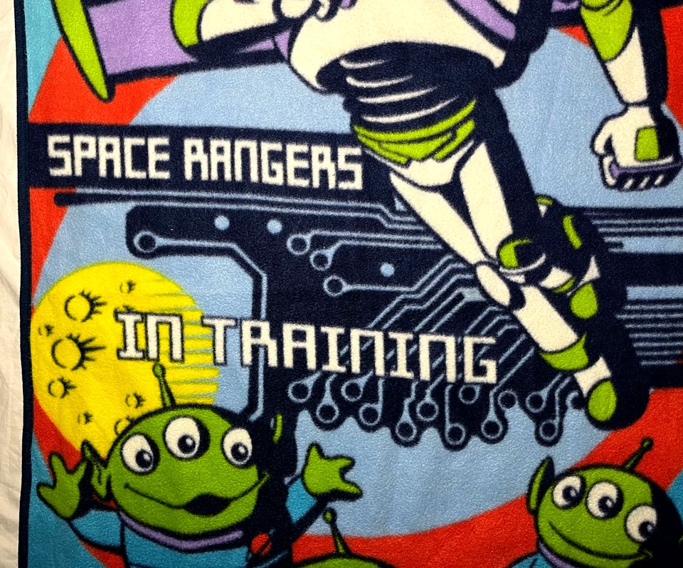 Manta Disney Toy Story polar delgada Space Rangers en entrenamiento Buzz Lightyear Foto 2 de 3