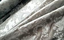 Vintage Designer Silk Blend Damask Brocade - Green BTY ZZ853