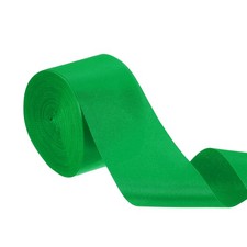 Double Faced Green Satin Ribbon Solid Fabric Ribbon 1-4/7" x 22 Yards
