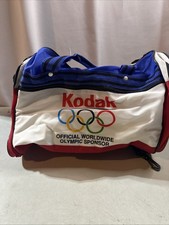 Kodak OFFICIAL 1984 WORLDWIDE OLYMPIC SPONSOR Vintage Olympic Ad Merch Bag USA