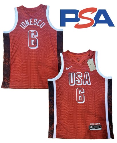 SABRINA IONESCU Signed Autographed 2024 Paris Olympics Team USA Jersey PSA COA