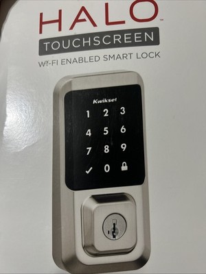 Kwikset Halo Touch Wi-Fi Fingerprint Smart Door Lock, Satin Nickel