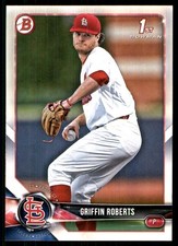 Griffin Roberts 2018 Bowman Draft #BD-137 Cardinals MLB READ FREE SHIPPING