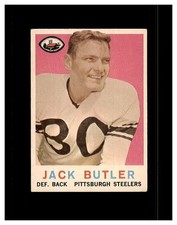 JACK BUTLER 1959 TOPPS FOOTBALL #22 PITTSBURGH STEELERS SHARP!!
