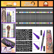 Temporary Tattoo Markers Set - 36 Body Marker...