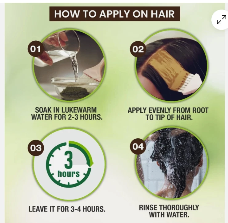 Godrej Nupur Henna 100% Pure -  Free Shipping From USA - Image 3 of 3