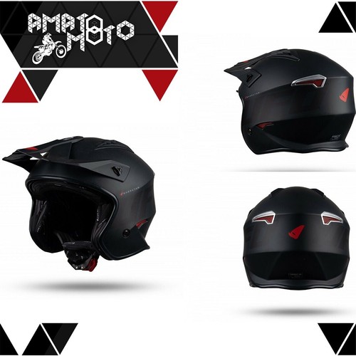 CASCO UFO MOTO URBAN TRIAL CROSS UFO JET SCOOTER SHERATAN CON VISIERA  SCOMPARSA | eBay