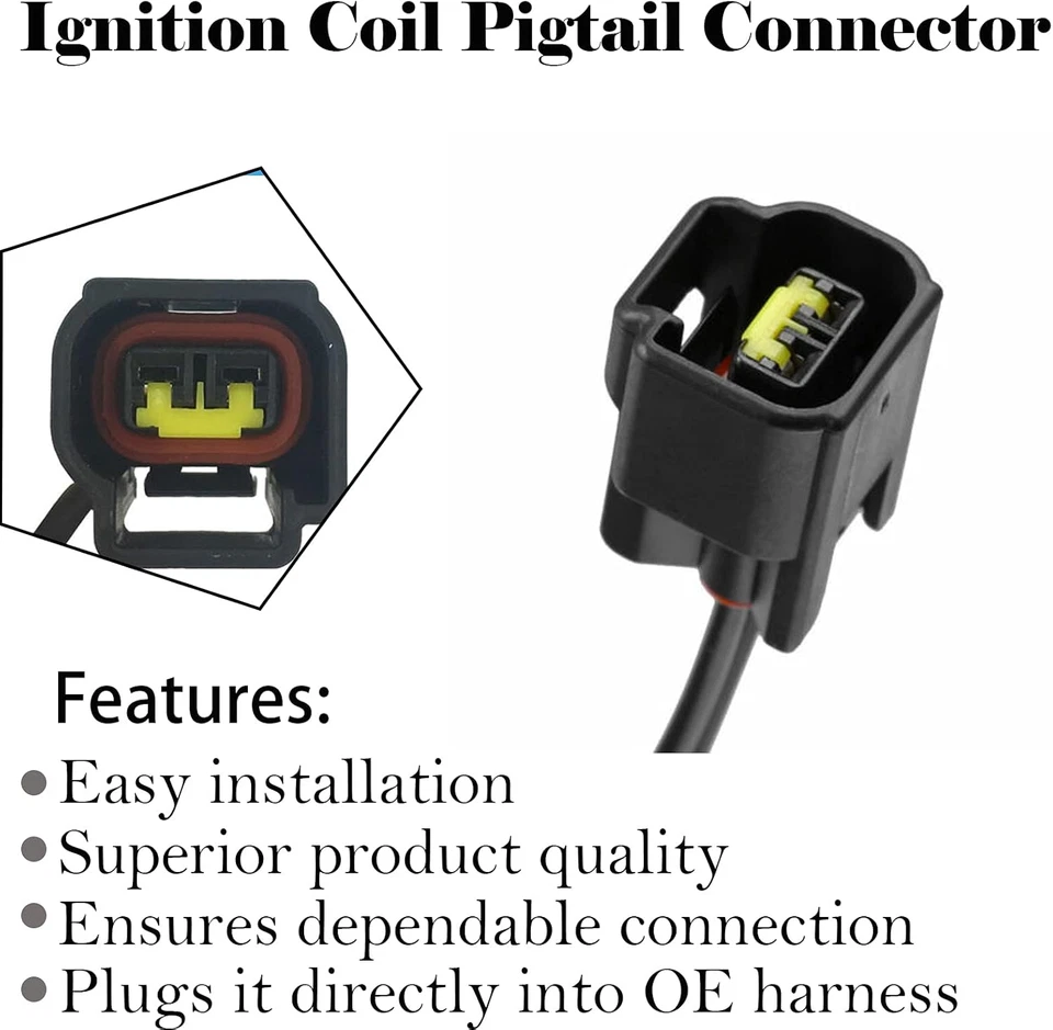 Paquete de 8 arnés de enchufe conector bobina de encendido Ford compatible con Ford Ignition C Foto 4 de 4