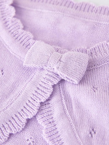 Kids Girls Long Sleeve One Button Bolero Cardigan Knit Cropped Shrug Cover - Picture 15 of 59