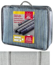 STUOIA TAPPETO CAMPEGGIO POLIPROPILENE CAMPER CARAVAN MULTIUSO GRIGIO 250X700
