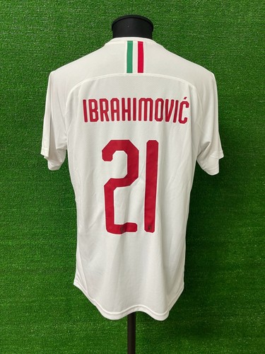 Maglia Milan IBRAHIMOVIC Match Iussed Worn Shirt Preparata Indossata  Camiseta | eBay