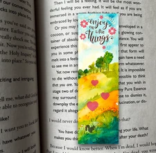 Handmade Cute Bookmark - Squirrel Hearts Whimsical, Unique Gift For Readers