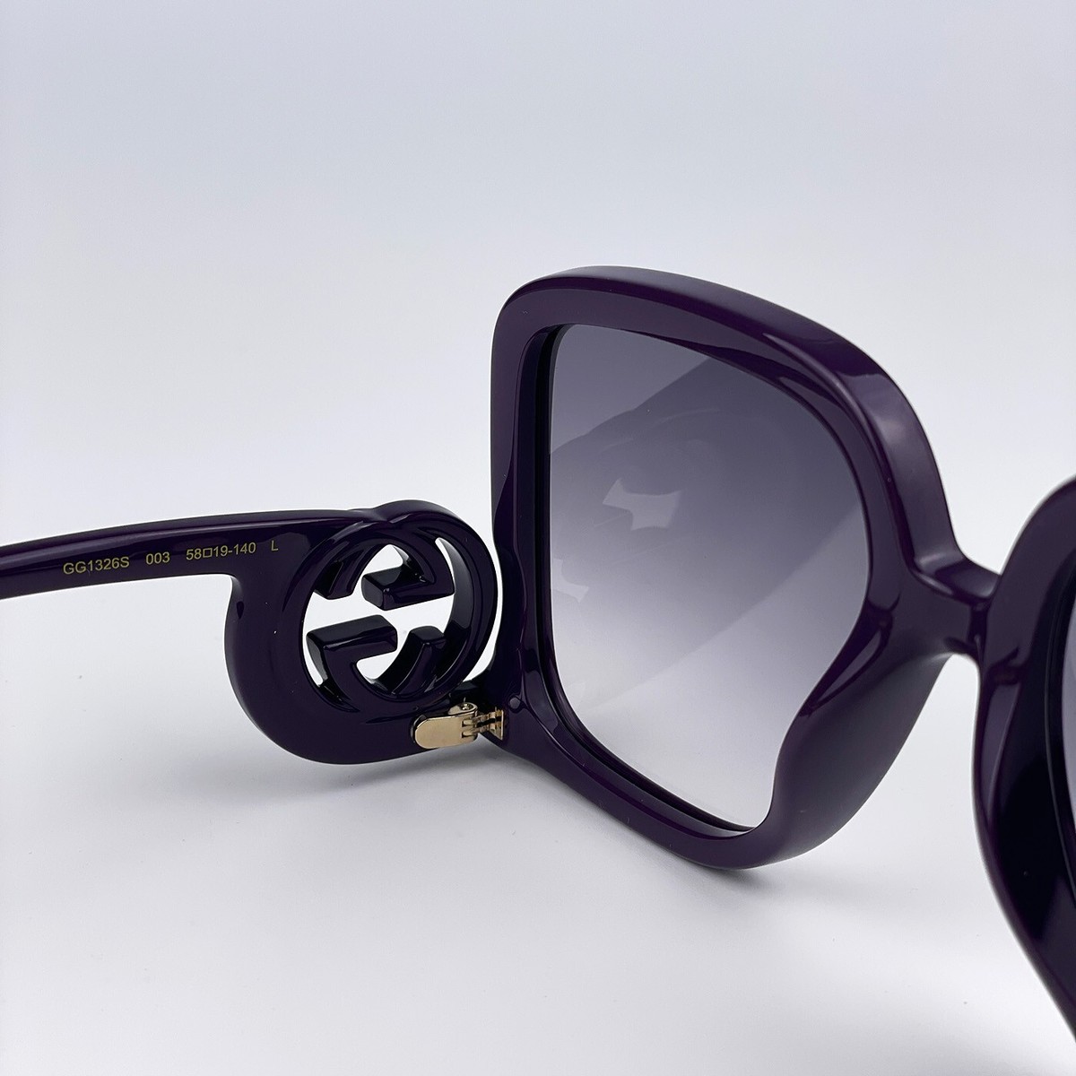 NEW GUCCI GG1326S 003 PURPLE OVERSIZED  SUNGLASSES Gucci Ladies Sunglasses Fuchsia Pink Oversized GG 1326 S 004  main image 2