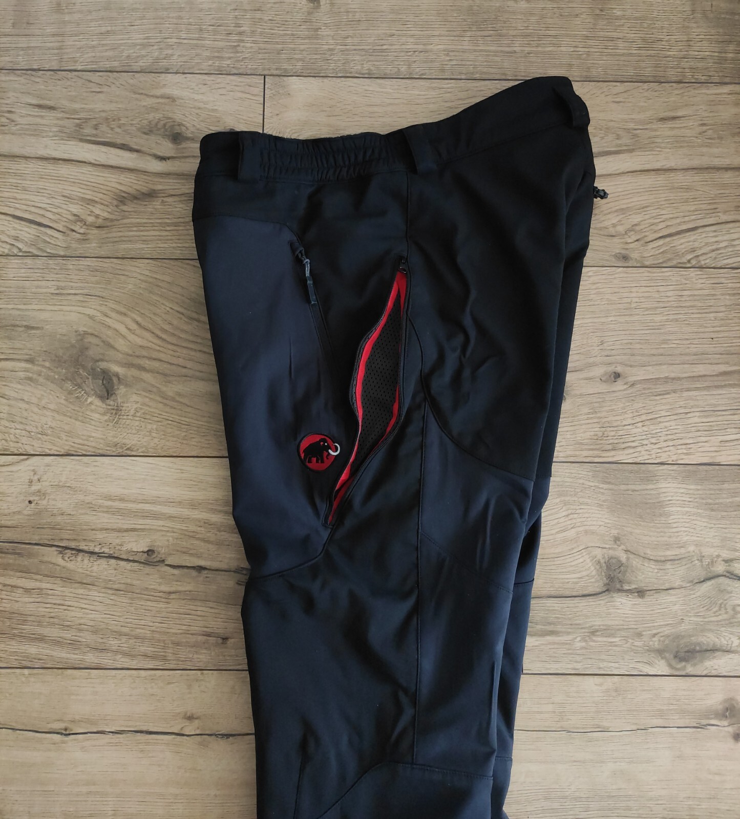 MAMMUT SOFtech Mens Ski Softshell Black Navy Pant… - image 3