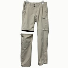 Columbia Omni Shade Tan Convertible Hiking Pants Quick Dry Women  s 8