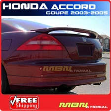 03-05 For Honda Accord Coupe Rear Trunk Spoiler Painted NH623M SATIN SILVER MET