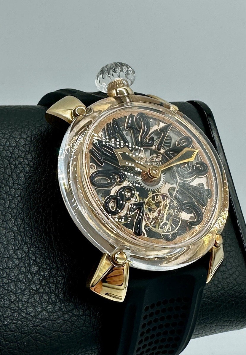 GaGa Milano Manuale 48 Crystal Rose Gold Plate Swiss ETA GaGa Milano Manuale 48 Crystal Rose Gold Plate Swiss ETA