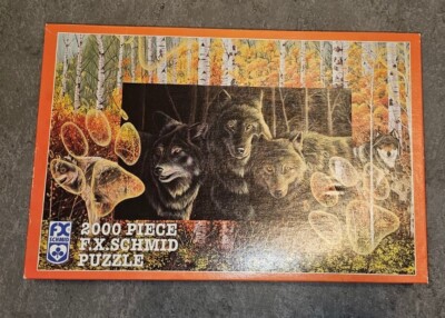 FX Schmid Puzzle 2000 Piece - Step Lightly - Wolves 89533 - Used