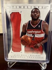 2013-14 Panini National Treasures Timelines Materials #27/99 John Wall #18