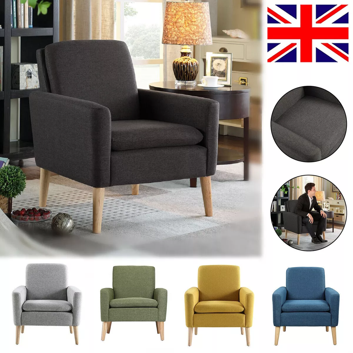 Single fabric chair deals