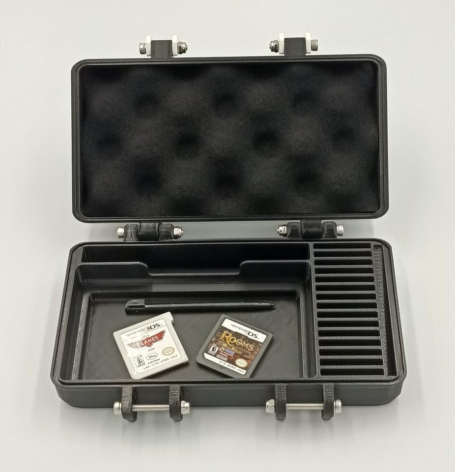 OSTENT Custodia Protettiva Antiurto In Alluminio Rigido Per Scatola Di Metallo Compatibile Per Console Nintendo 3DS, Colore Argento - Foto 4