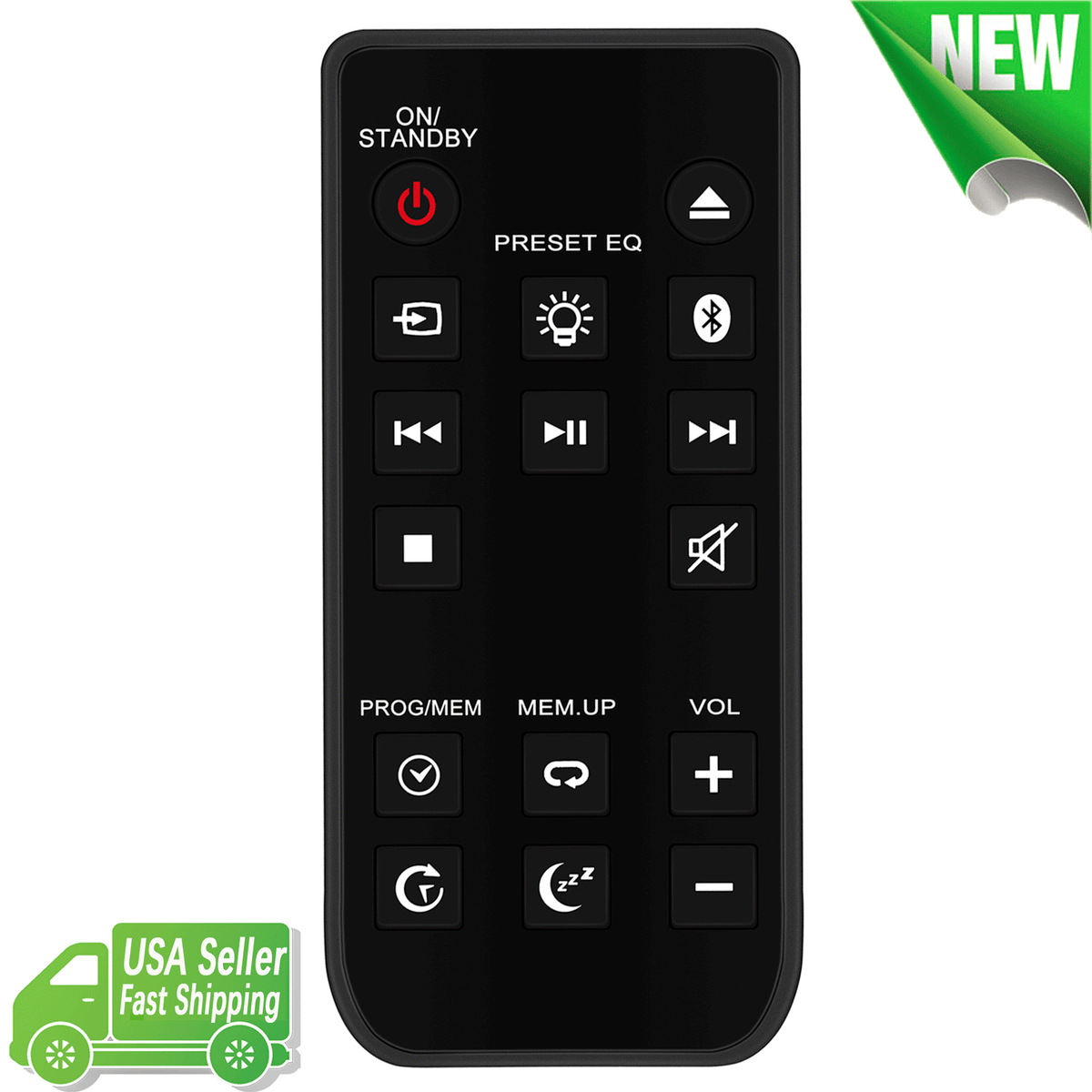 Telecomando Wireless Soundbar 2.1 Telecomando Sostitutivo Per Soundbar BlackWeb BWA18SB001 - Wireless A Infrarossi - Colore Nero Ventilatore Da Soffitto Con Telecomando - Foto 2