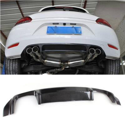Carbon Fiber Rear Diffuser Spoiler Body Lip for VW Scirocco 09-11 Non-R Bumper 