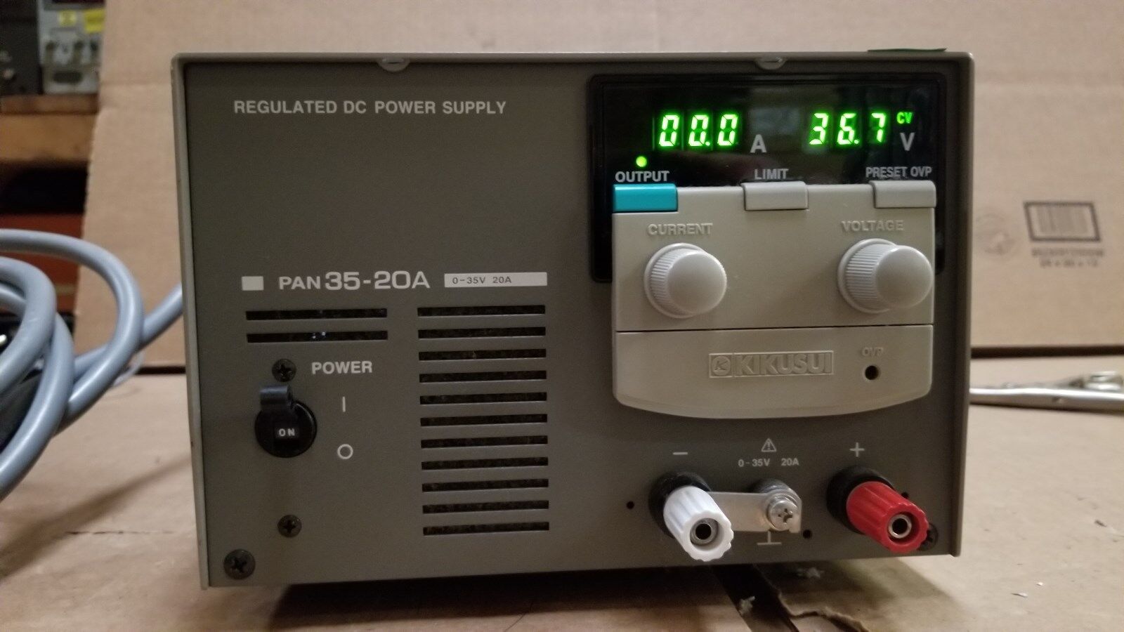 Kikusui PAN35-20A Regulated DC Power Supply 0-35V/0-20A Tested Good #2
