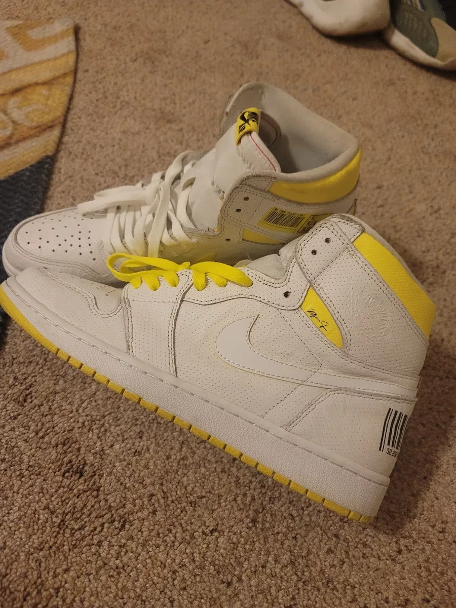 Nike Air Jordan 1 High Og First Class Flight Sz 12 Mens White