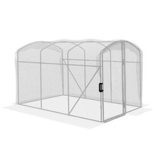 Image of 3 x 2 x 2m Polytunnel Greenhouse with Door Galvanized Steel Frame