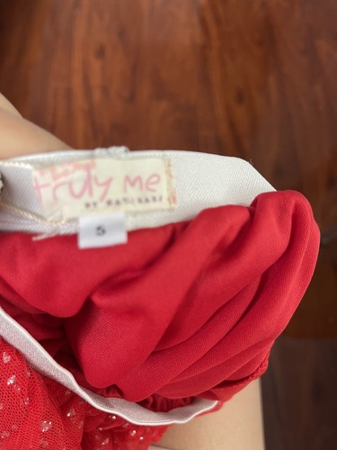 Truly Me By Sara Sara Girl Tutu Layered Red White Blue With Gem Sparkles Size 5 - Picture 3 of 4