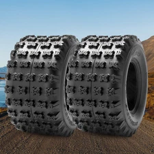 Set 2 20x10-9 ATV Tires 20x10x9 4PR All Terrain Heavy Duty Tubeless Tyre Replace