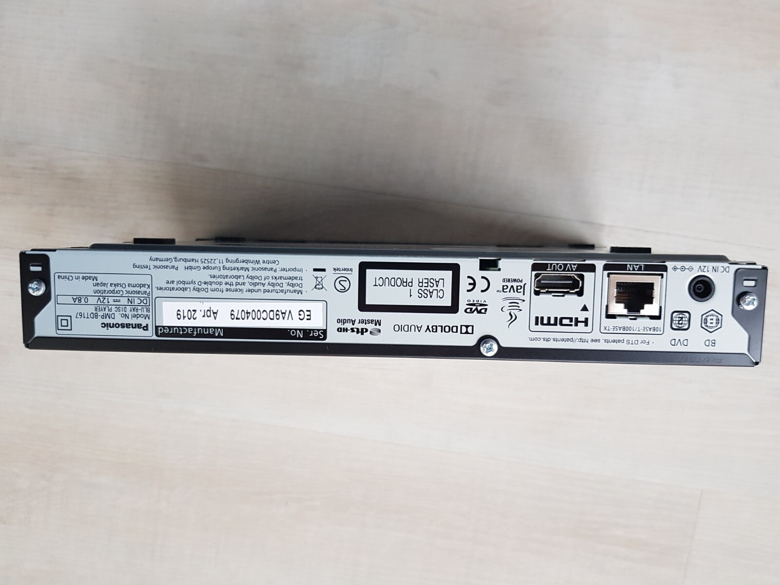 Bluray Player PANASONIC DMPBDT167 incl HDMIKabel Blu ray eBay