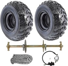 32" ATV Go Kart Rear Live Axle Kit 10" Wheels Brake Disc Golf Cart Quad Buggy