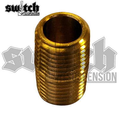 Brass Pipe Nipple Fitting - 1/4" NPT Male Close Connector For Plumbing & Air Lines