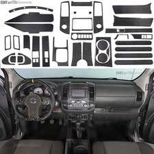 Carbon Fiber Dash Console Trim Sticker Cover Set Fits Nissan Frontier 2013-21